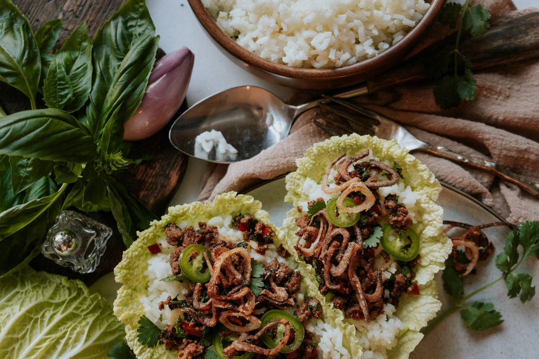 Recipe: Spicy Basil Venison with Pho Broth Rice