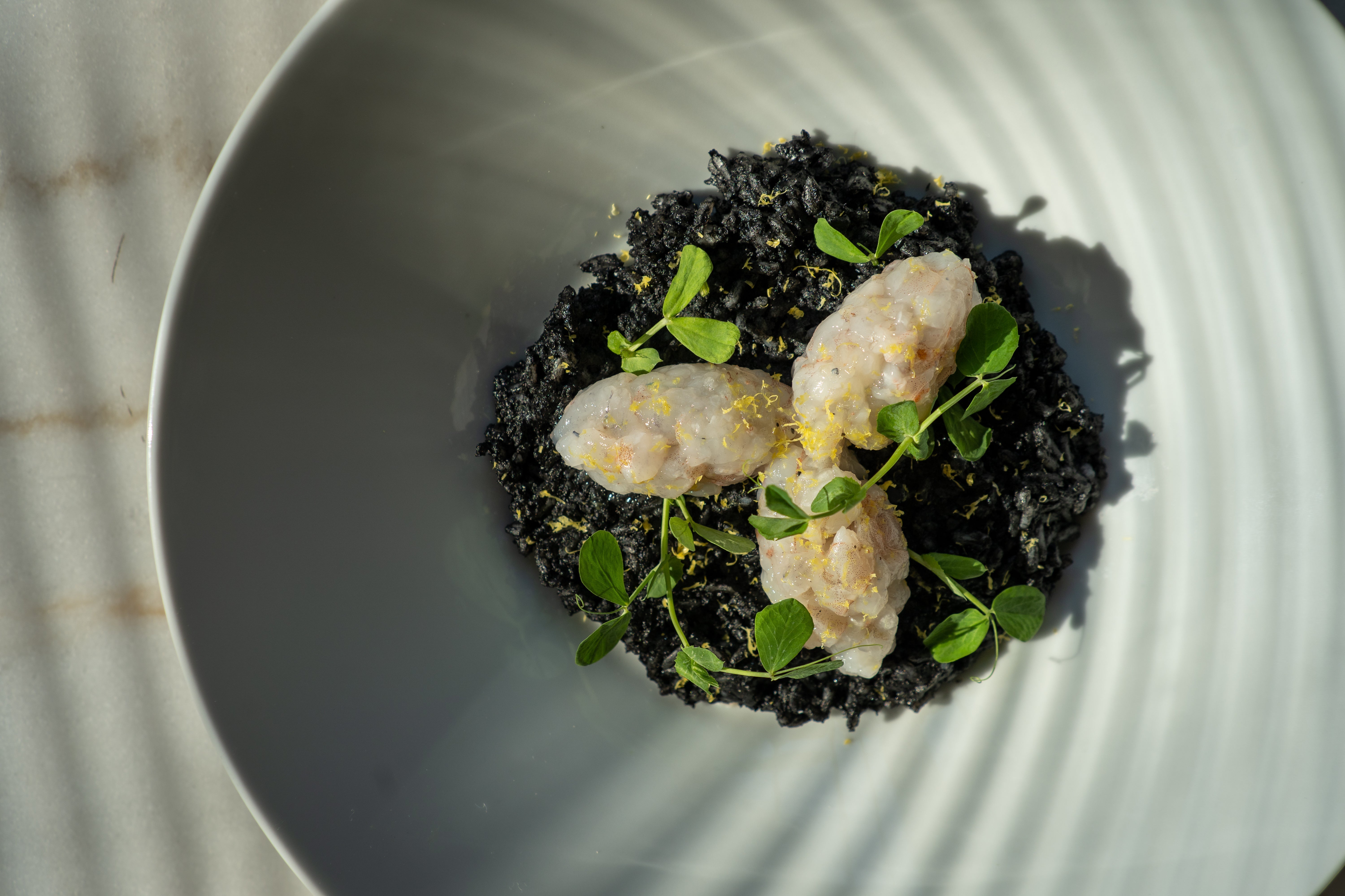 Recipe: Squid Ink Risotto with Lemon Shrimp Tartare – Castor River ...