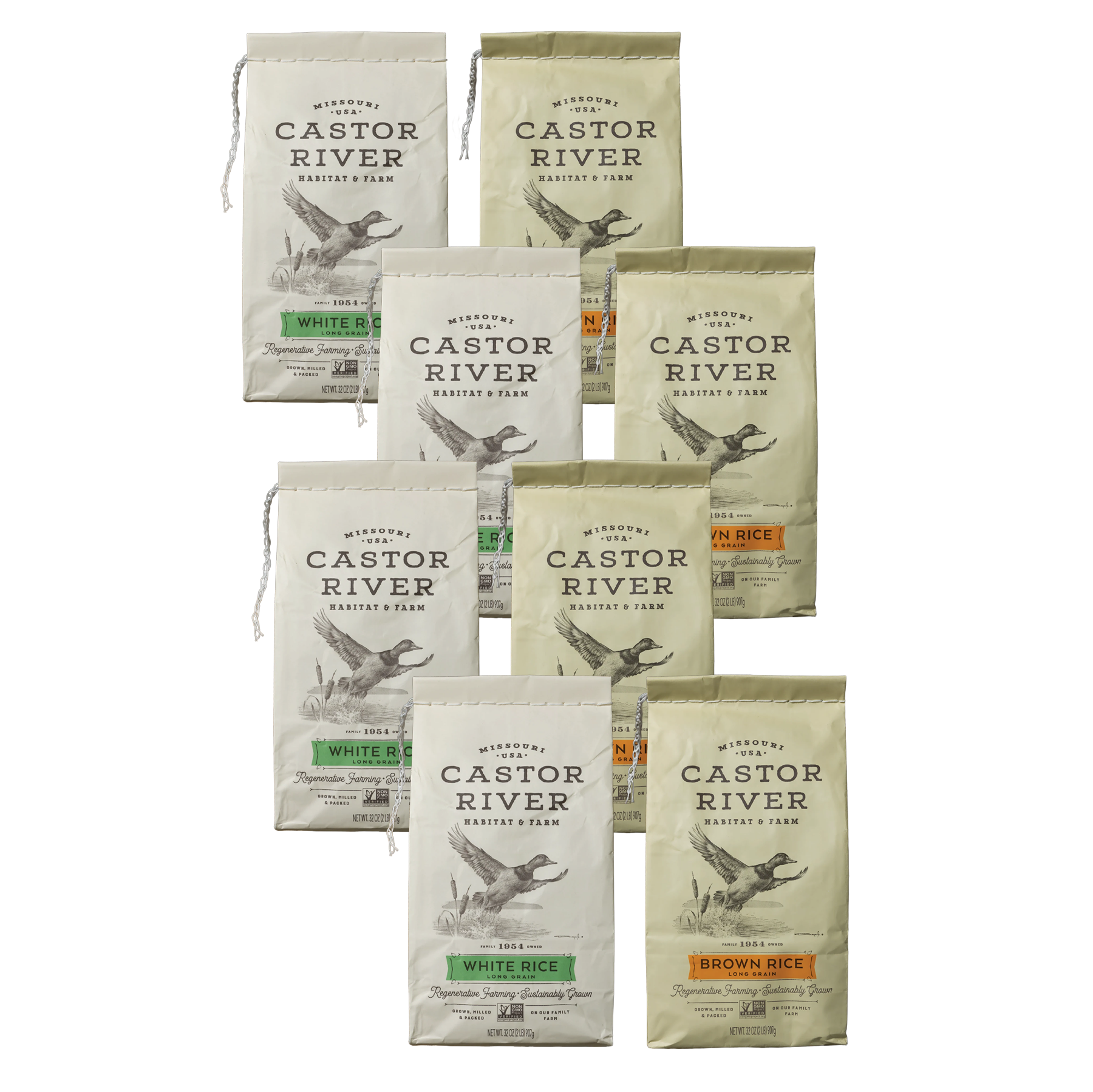 Castor Rice Long Grain Rice | Combo Pack (2lb) – Castor River Habitat & Farm