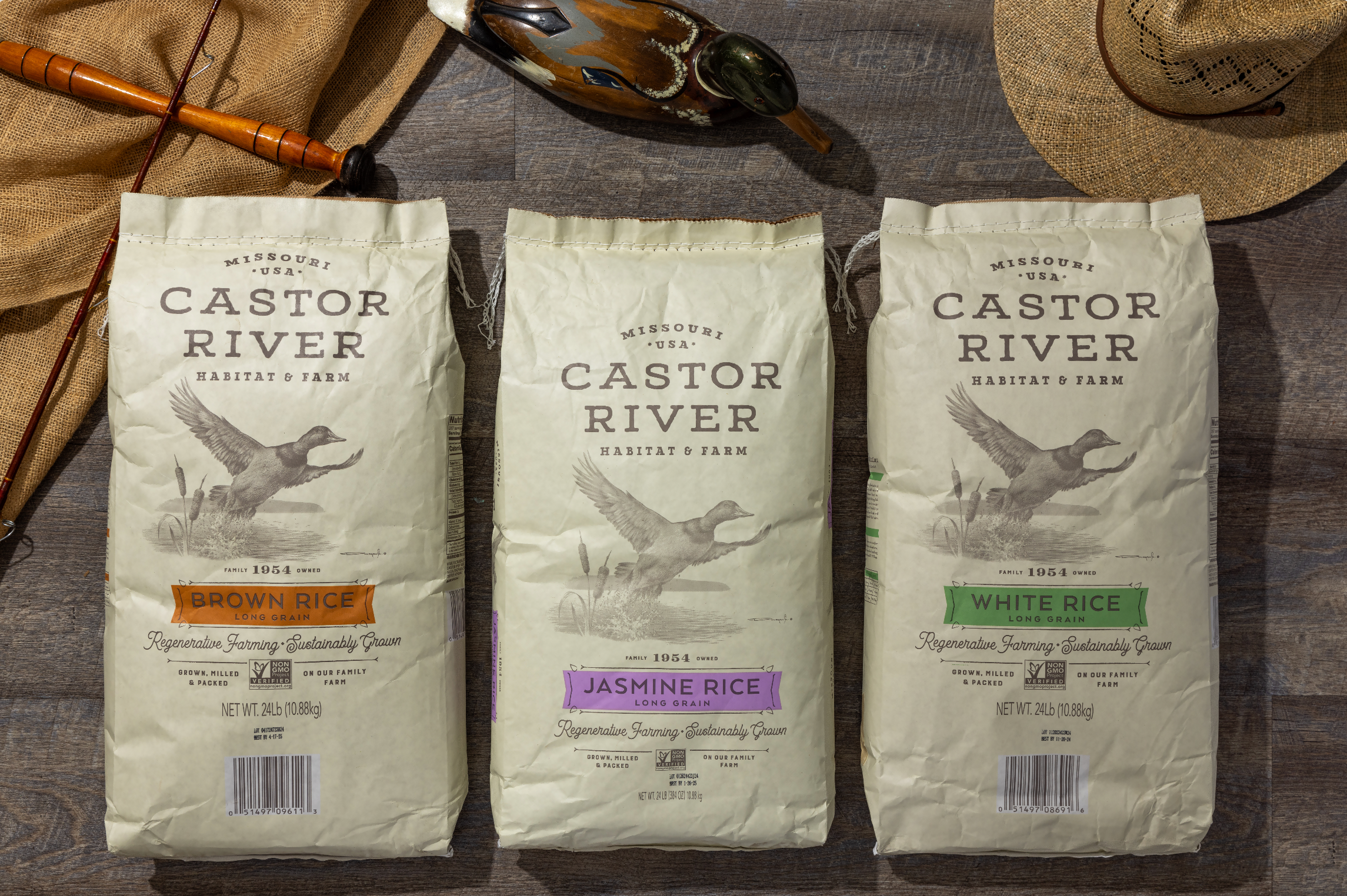 Cache River Rice 24lb Long-Grain Rice – Castor River Habitat & Farm