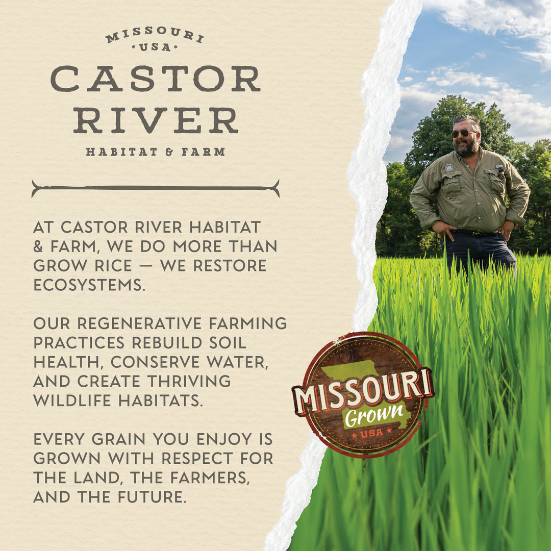 Castor Rice Long Grain White Rice (2lb) – Castor River Habitat & Farm